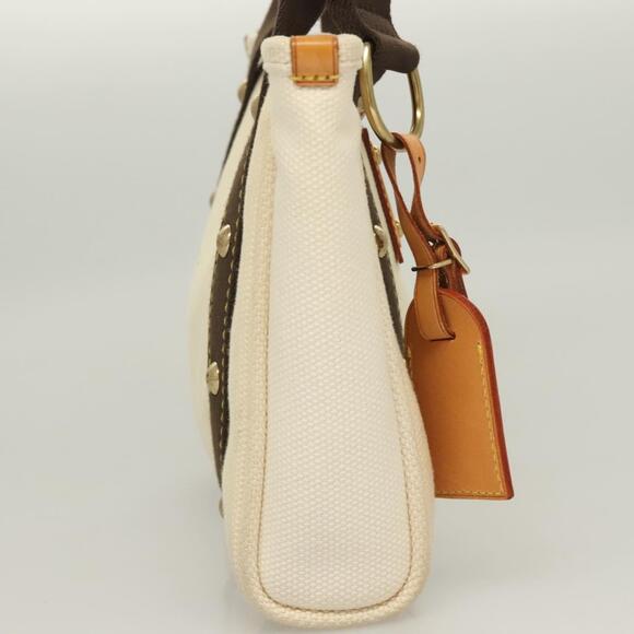 LOUIS VUITTON Antigua Cabas PM Tote Bag White Brown M40036 - Picture 5 of 13